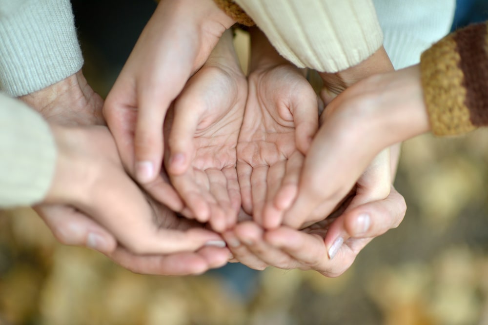 Hand Reunion Multiple people Holding Hands Together