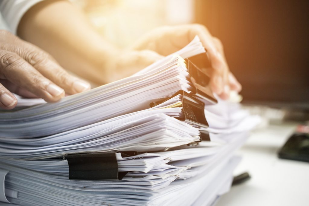 Documents Stack of papers photo